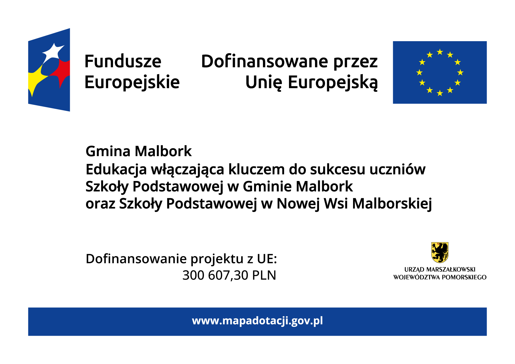 Plakat informujący o projekcie Edukacja Włączająca